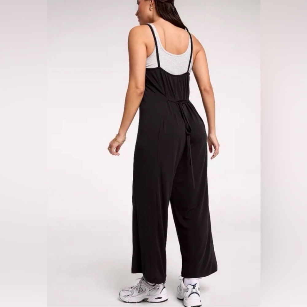 CALIA by Carrie Underwood Black Sandwash Jumpsuit - Picture 3 of 3